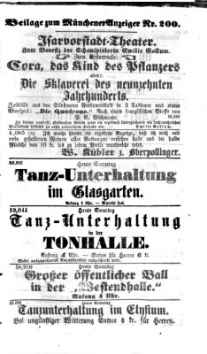 Münchener Anzeiger (Neueste Nachrichten aus dem Gebiete der Politik) Sonntag 19. Juli 1863