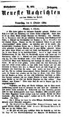 Neueste Nachrichten aus dem Gebiete der Politik (Münchner neueste Nachrichten) Donnerstag 6. Oktober 1864