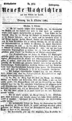 Neueste Nachrichten aus dem Gebiete der Politik (Münchner neueste Nachrichten) Sonntag 9. Oktober 1864