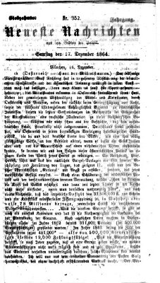 Neueste Nachrichten aus dem Gebiete der Politik (Münchner neueste Nachrichten) Samstag 17. Dezember 1864