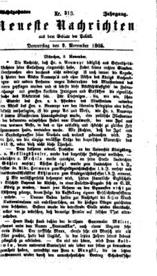 Neueste Nachrichten aus dem Gebiete der Politik Donnerstag 9. November 1865