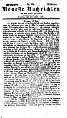 Neueste Nachrichten aus dem Gebiete der Politik (Münchner neueste Nachrichten) Dienstag 25. Juni 1867