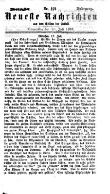 Neueste Nachrichten aus dem Gebiete der Politik (Münchner neueste Nachrichten) Donnerstag 18. Juli 1867