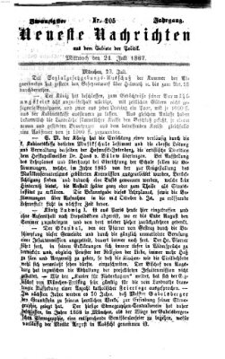 Neueste Nachrichten aus dem Gebiete der Politik (Münchner neueste Nachrichten) Mittwoch 24. Juli 1867