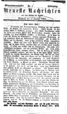 Neueste Nachrichten aus dem Gebiete der Politik (Münchner neueste Nachrichten) Mittwoch 1. Januar 1868