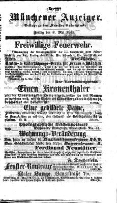 Münchener Anzeiger (Münchner neueste Nachrichten) Freitag 8. Mai 1868
