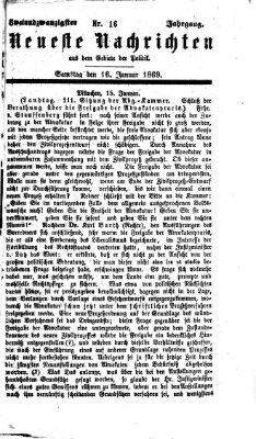 Neueste Nachrichten aus dem Gebiete der Politik Samstag 16. Januar 1869