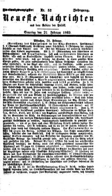 Neueste Nachrichten aus dem Gebiete der Politik Sonntag 21. Februar 1869