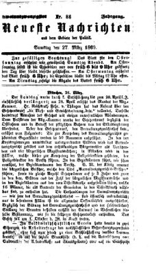Neueste Nachrichten aus dem Gebiete der Politik Samstag 27. März 1869