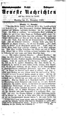 Neueste Nachrichten aus dem Gebiete der Politik (Münchner neueste Nachrichten) Sonntag 21. November 1869