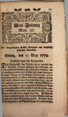 Real-Zeitung (Erlanger Real-Zeitung) Dienstag 11. Mai 1779