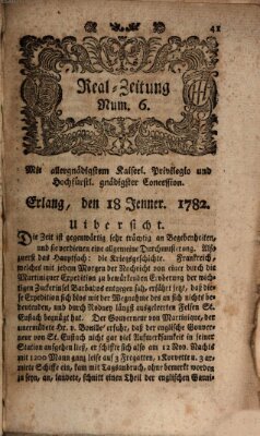 Real-Zeitung (Erlanger Real-Zeitung) Freitag 18. Januar 1782