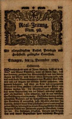 Real-Zeitung (Erlanger Real-Zeitung) Freitag 14. Dezember 1787