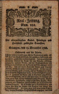 Real-Zeitung (Erlanger Real-Zeitung) Freitag 19. Dezember 1788