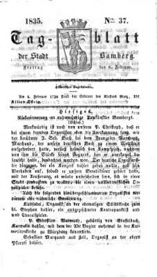 Tag-Blatt der Stadt Bamberg (Bamberger Tagblatt) Freitag 6. Februar 1835