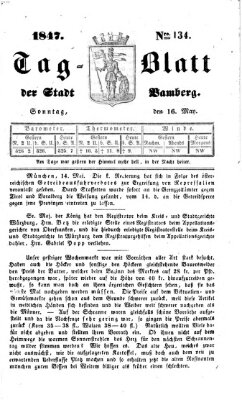 Tag-Blatt der Stadt Bamberg (Bamberger Tagblatt) Sonntag 16. Mai 1847