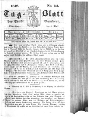Tag-Blatt der Stadt Bamberg (Bamberger Tagblatt) Dienstag 2. Mai 1848