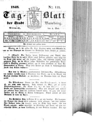 Tag-Blatt der Stadt Bamberg (Bamberger Tagblatt) Mittwoch 3. Mai 1848