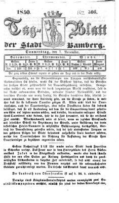 Tag-Blatt der Stadt Bamberg (Bamberger Tagblatt) Donnerstag 7. November 1850