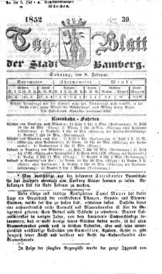 Tag-Blatt der Stadt Bamberg (Bamberger Tagblatt) Sonntag 8. Februar 1852