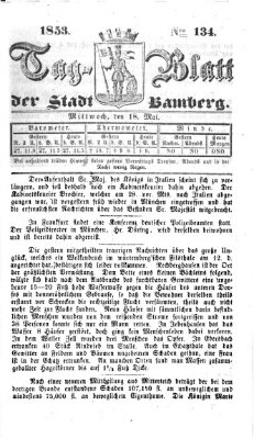 Tag-Blatt der Stadt Bamberg (Bamberger Tagblatt) Mittwoch 18. Mai 1853