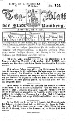 Tag-Blatt der Stadt Bamberg (Bamberger Tagblatt) Donnerstag 8. Juni 1854