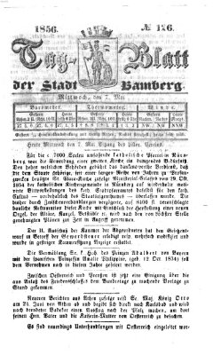 Tag-Blatt der Stadt Bamberg (Bamberger Tagblatt) Mittwoch 7. Mai 1856