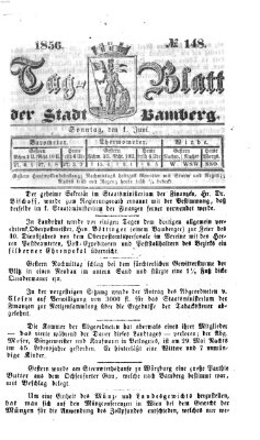 Tag-Blatt der Stadt Bamberg (Bamberger Tagblatt) Sonntag 1. Juni 1856