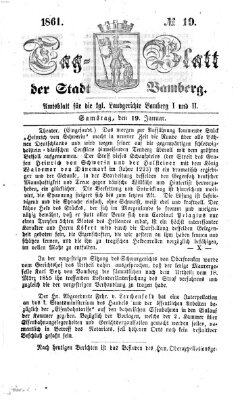 Tag-Blatt der Stadt Bamberg (Bamberger Tagblatt) Samstag 19. Januar 1861