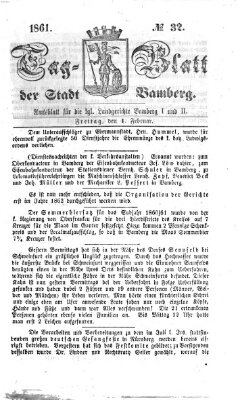 Tag-Blatt der Stadt Bamberg (Bamberger Tagblatt) Freitag 1. Februar 1861