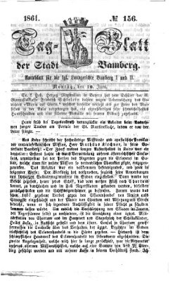 Tag-Blatt der Stadt Bamberg (Bamberger Tagblatt) Montag 10. Juni 1861