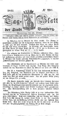 Tag-Blatt der Stadt Bamberg (Bamberger Tagblatt) Sonntag 26. Oktober 1862