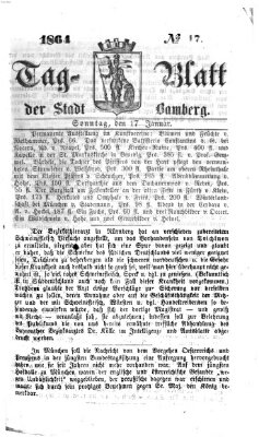 Tag-Blatt der Stadt Bamberg (Bamberger Tagblatt) Sonntag 17. Januar 1864