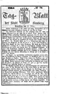 Tag-Blatt der Stadt Bamberg (Bamberger Tagblatt) Samstag 12. März 1864