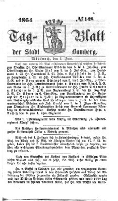 Tag-Blatt der Stadt Bamberg (Bamberger Tagblatt) Mittwoch 1. Juni 1864