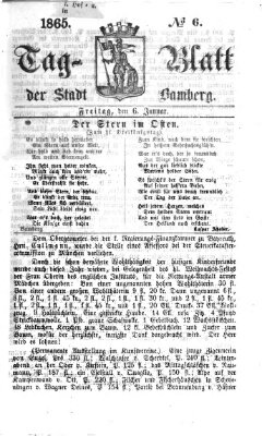 Tag-Blatt der Stadt Bamberg (Bamberger Tagblatt) Freitag 6. Januar 1865