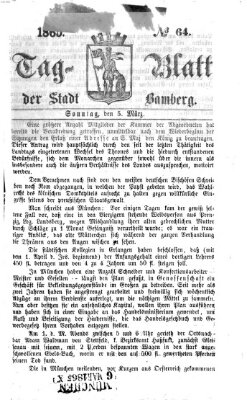 Tag-Blatt der Stadt Bamberg (Bamberger Tagblatt) Sonntag 5. März 1865