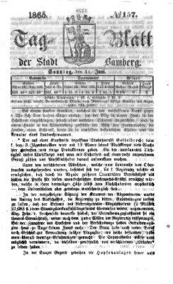 Tag-Blatt der Stadt Bamberg (Bamberger Tagblatt) Sonntag 11. Juni 1865