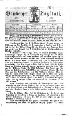 Bamberger Tagblatt Donnerstag 4. Januar 1866