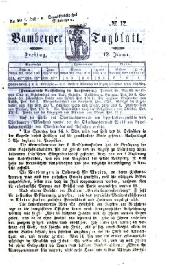 Bamberger Tagblatt Freitag 12. Januar 1866