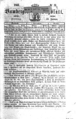 Bamberger Tagblatt Freitag 19. Januar 1866