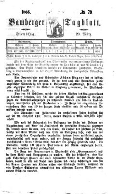 Bamberger Tagblatt Dienstag 20. März 1866