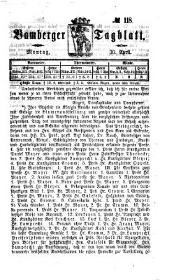 Bamberger Tagblatt Montag 30. April 1866
