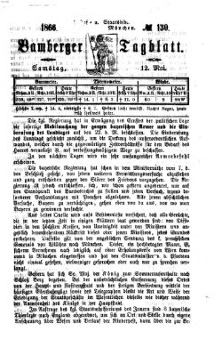 Bamberger Tagblatt Samstag 12. Mai 1866