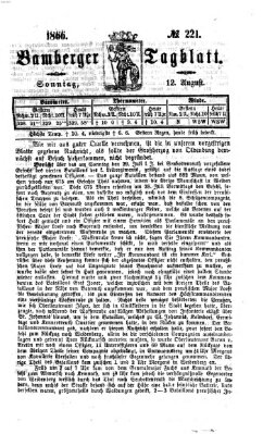 Bamberger Tagblatt Sonntag 12. August 1866