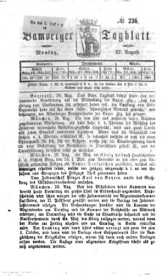 Bamberger Tagblatt Montag 27. August 1866