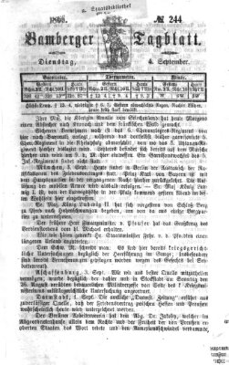 Bamberger Tagblatt Dienstag 4. September 1866
