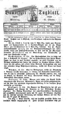 Bamberger Tagblatt Montag 15. Oktober 1866