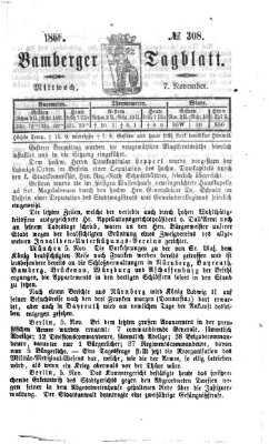 Bamberger Tagblatt Mittwoch 7. November 1866
