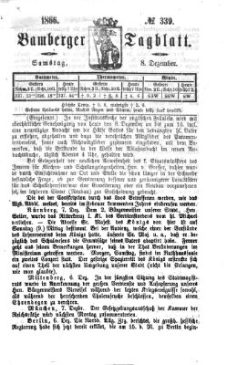 Bamberger Tagblatt Samstag 8. Dezember 1866